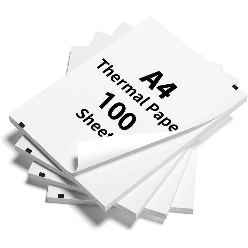 

Lembar 100 Pencetakan 210x30mm Cocok Untuk Printer Termal Nirkabel Bluetooth A4 Kertas Fax