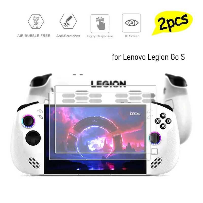 Pcs 2 Pelindung Layar untuk Lenovo Legion Go S Kekerasan Film Kaca Tempered Pelindung Anti Gores Kon