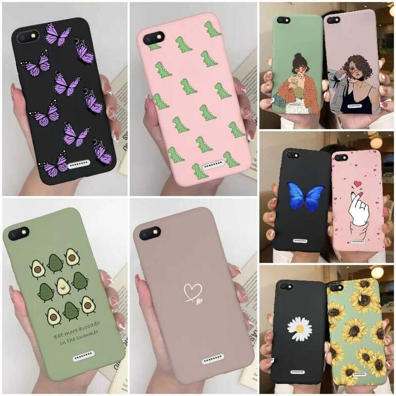 Soft Xiaomi Silicone multicolor cute tpu Cover Case Untuk Xiomi Redmi 6A 6 A A6 bumper Phone Funda