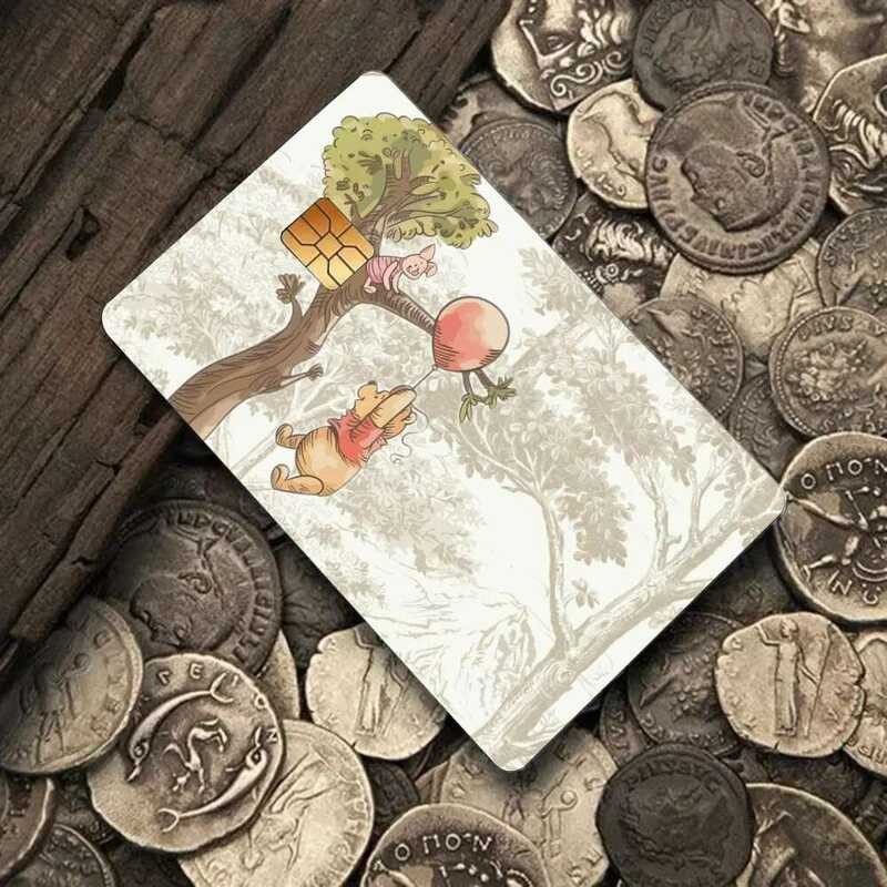 

Winnie Pooh Dan Teman 4pcs Stiker Kulit Kartu Kredit PVC Film Pelindung Self-adhesive yang Dapat Dil