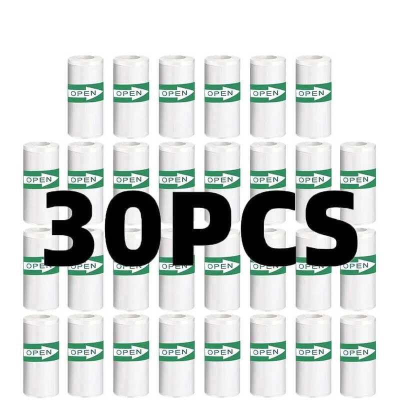 

Gulungan 30 Stiker Putih Termal 57*25mm Cetak Instan Kertas Cetak Kamera Anak Aksesori Pengganti 57*