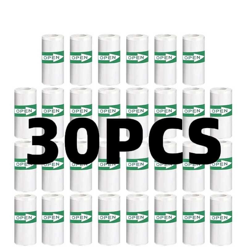 

Gulungan 30 Stiker Putih Termal 57*25mm Cetak Instan Kertas Cetak Kamera Anak Aksesori Pengganti 57*