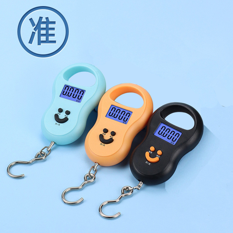 Timbangan Mini Portabel Elektronik Makanan Kecil Pegas Bagasi Timbangan Gram Tangan