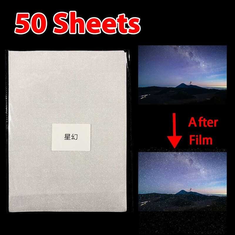 

Lembar 50 Pita Perekat Belakang Bintang Ajaib Holografik Pasir Foil Film Laminasi Dingin Stempel Pan