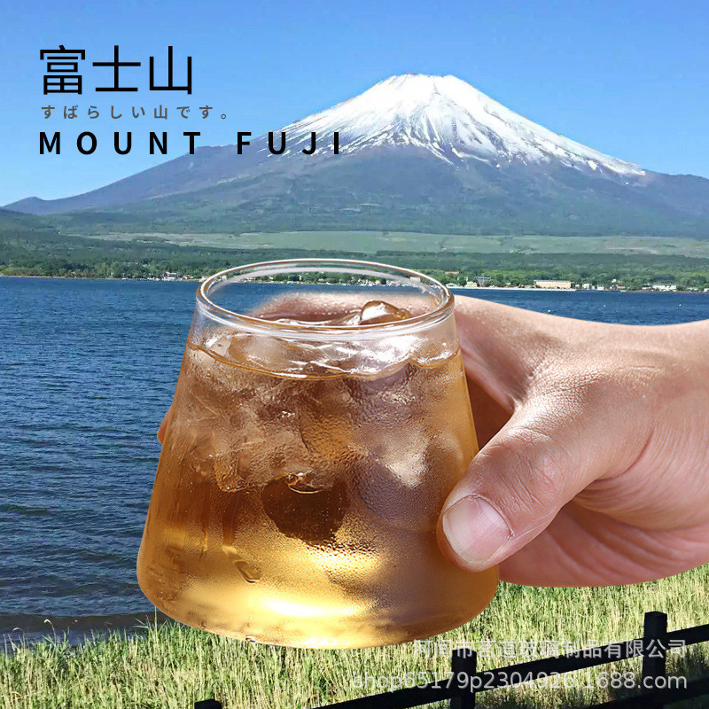 Gelas  Kaca Borosilikat Tinggi Gunung Fuji Kekreatif Internet Celebrity Home bir wiski Juice Piala a