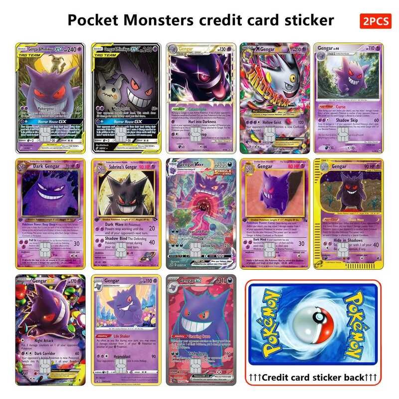 

Kulit Stiker Seri Gengar Stiker PTCG Tanpa Residu Perekat untuk Kartu Kredit VISA Debit Wanita Mengh