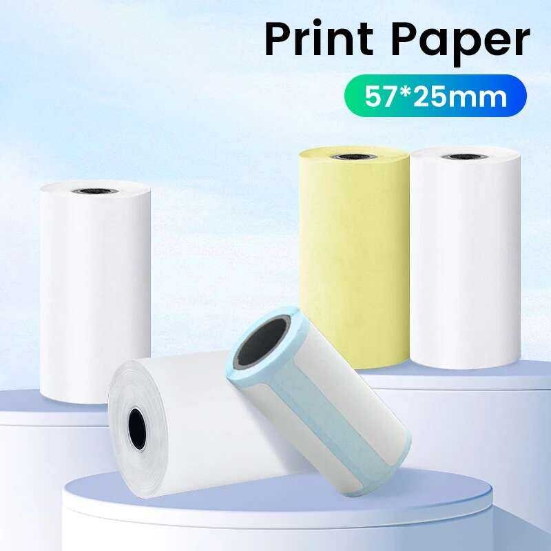 

Stiker 57*25mm Label Termal Perekat Diri Gulungan Warna HD Untuk Printer Mini Cetak Instan Kertas Fo