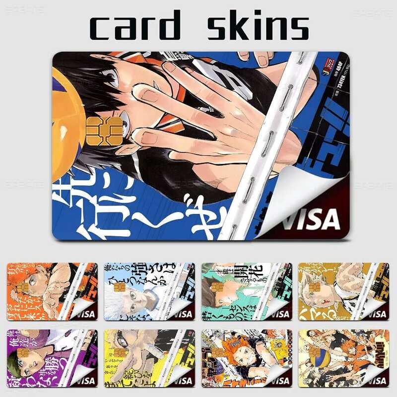 

Kulit Stiker Kredit Haikyuu untuk Kartu Transportasi Bank VISA Stiker Tahan Air Anti-gores Hadiah Wa