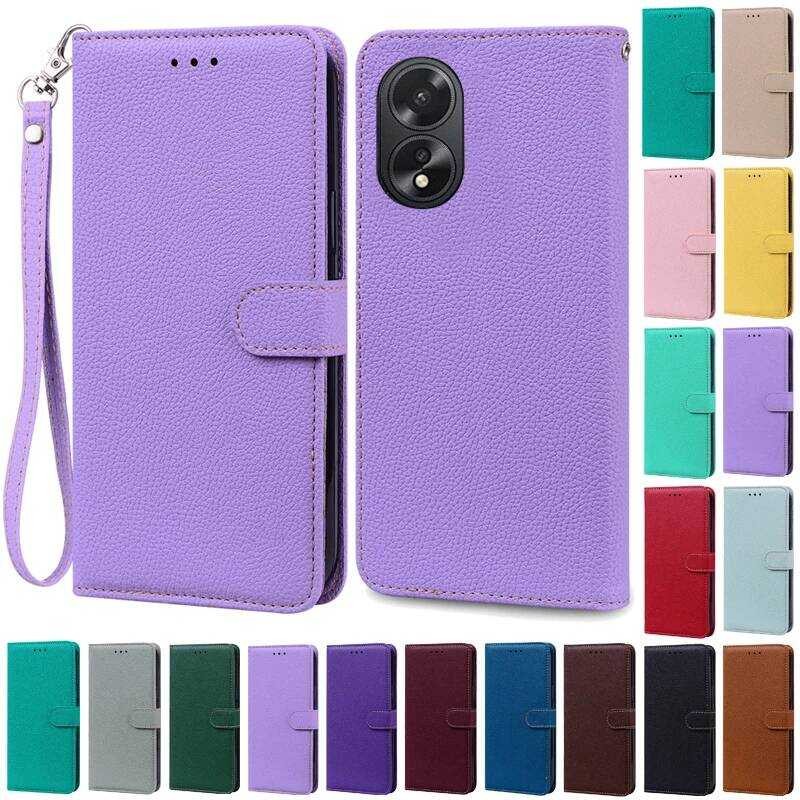Flip Dompet Kulit CPH2579 Casing Ponsel Untuk OPPO A38 OPPOA38 A 38 Penutup Silikon Fundas