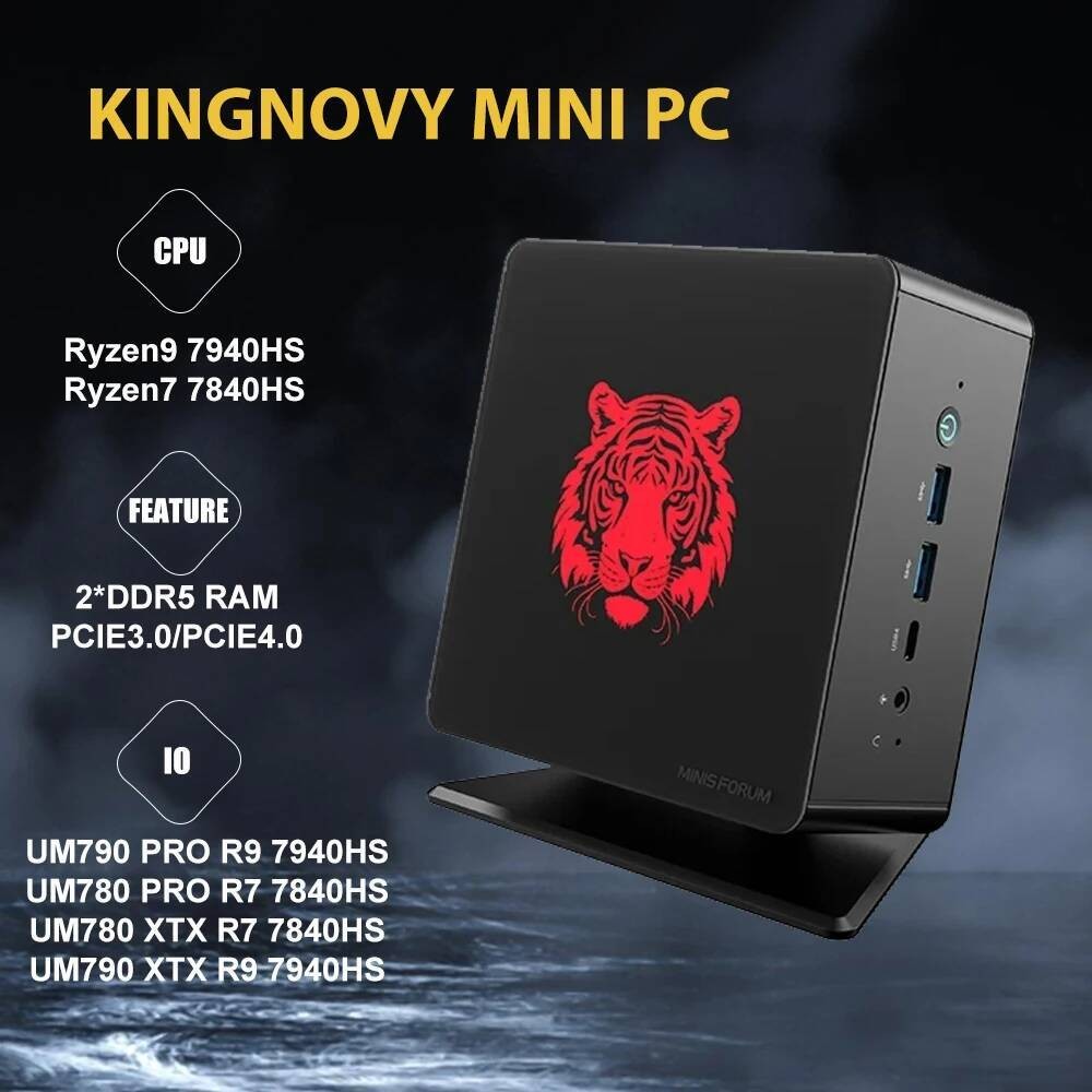 MINISFORUM UM890 UM880 PRO Mini PC AMD Ryzen 9 8945HS 7 8845HS 7940HS 64GB 1TB SSD Komputer Gaming 2