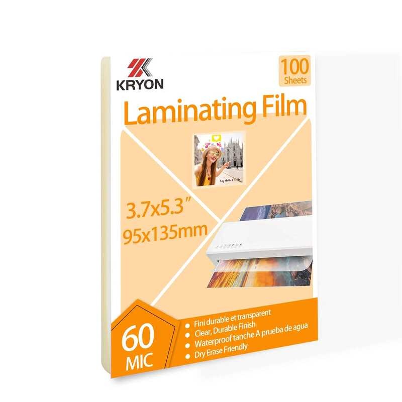

Inci 3.7x5.3 100 Paket Lembar Kantong Termal Film Laminasi Ketebalan 60mic