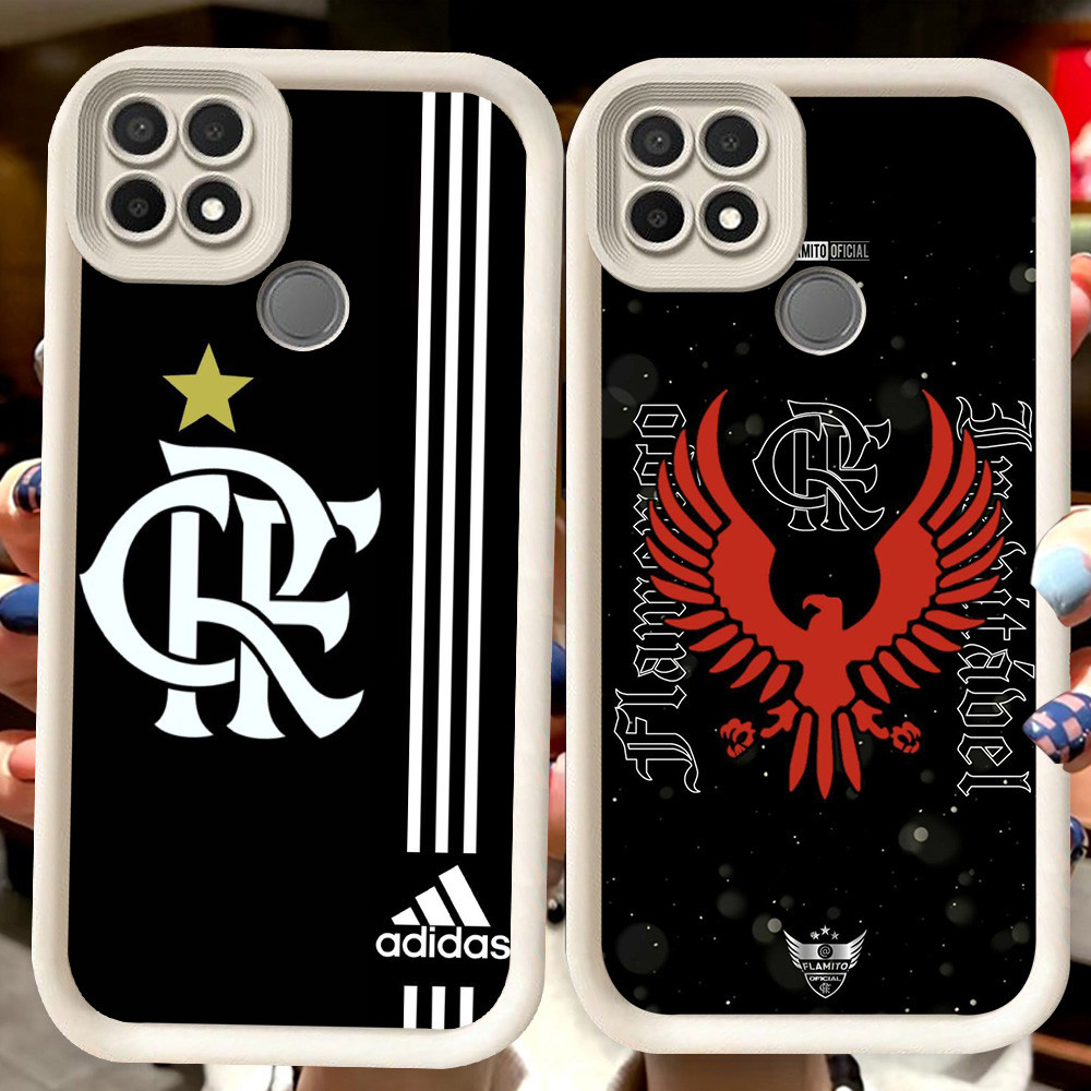 H44 CR Flamengo Putih Casing untuk Realme C21 Narzo 20 C25 30A C12 C25Y 8 C11 C21Y C20 C20A 8S C25S 