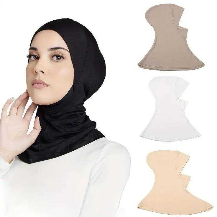 Dalam Topi Untuk Wanita Selubung Hijab Solid Topi Turban Hijab Islami Muslim Siap Dipakai Penutup Ke