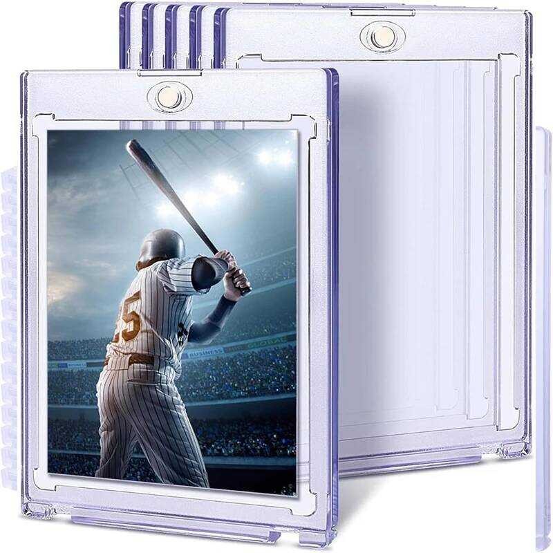 

35PT Set Pemegang Magnetik Untuk Kartu Foto Kpop Idol Pelindung Akrilik Pemegang Kartu Perdagangan S