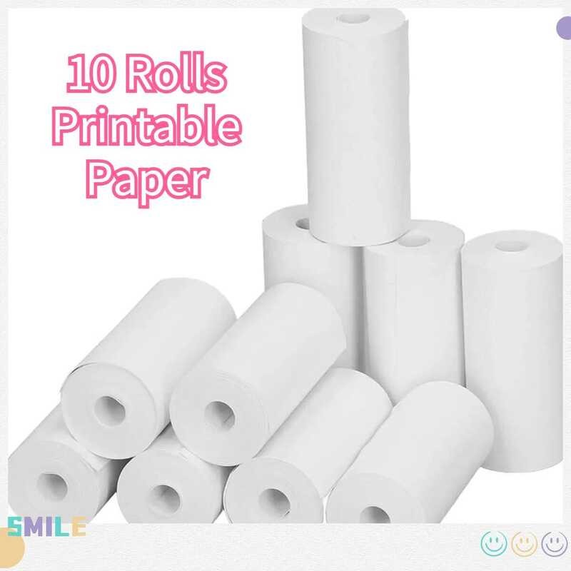 

Mini Printer 10 Label 57 X 25mm Gulungan Kertas Termal Putih yang Dapat Dicetak Sensitif Panas