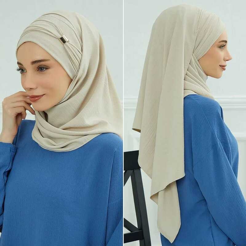 Hijab Topi Dalam Nyaman Untuk Wanita, Tudung Fashion Bonnet yang Lembut, Elastis, Bernapas, Santai,
