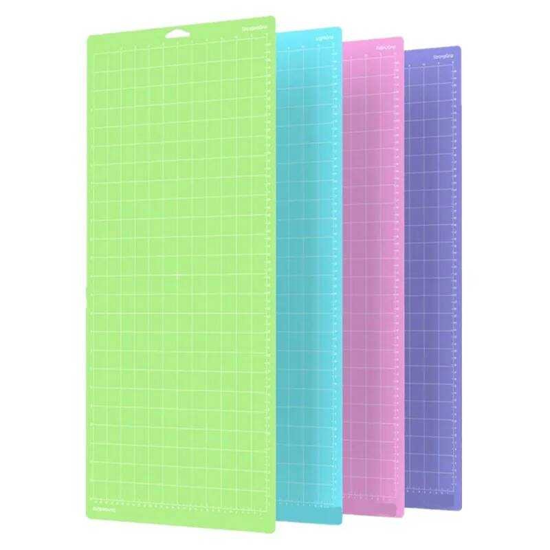 

Mat 3pcs Pemotong Kain Lengket Pink 12x24 Inci Bahan PVC untuk Proyek Seni Kantor Sekolah DIY Cricut