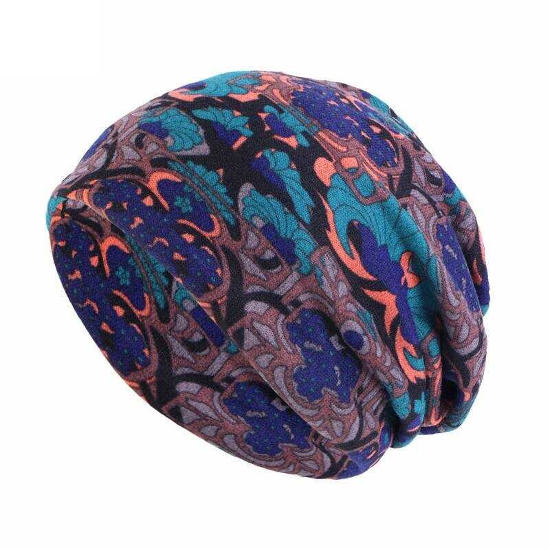 Longgar Topi Hangat Musim Gugur Musim Dingin Wanita Beanie Bonnet Topi Kanker Chemo Hijab Muslim Tur