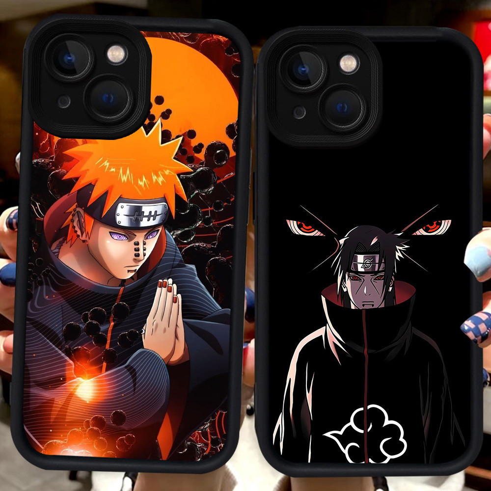 Hitam Casing untuk iPhone 6s 8 13 14 6 7 Pro Max Plus H104 Uchiha Itachi