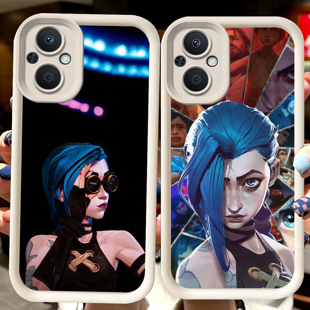 H39 Jinx ll Arcane Putih Casing untuk OPPO Reno 8Z 7 7Z Find X5 8 Lite 5G