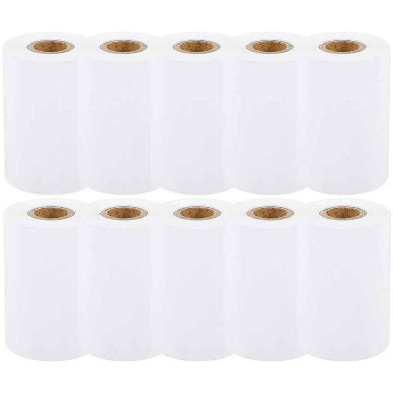 

Gulungan 10Pcs Termal 57mm Premium Cetak Halus Kompatibel Kartu Kredit Kertas Foto Supermarket Sekol
