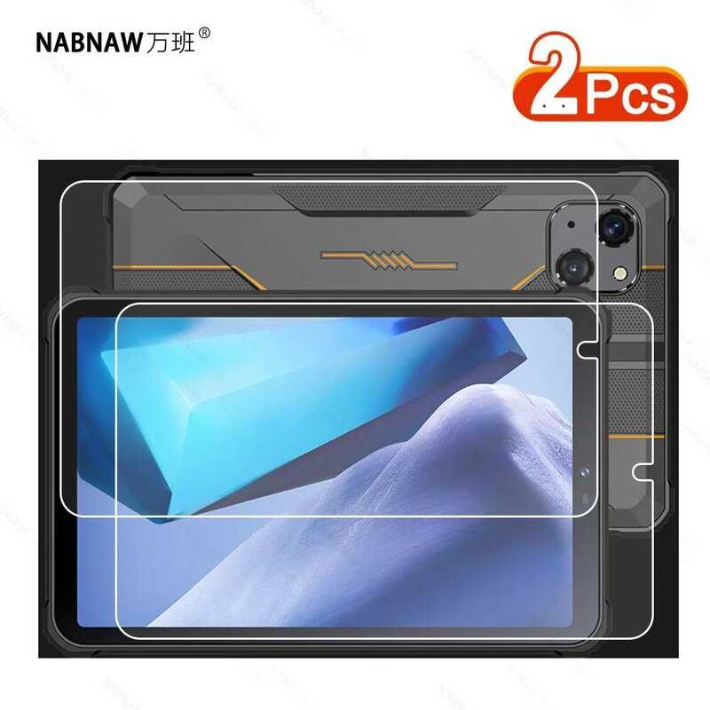 Pcs 2 Pelindung Kaca Tempered HD Anti Gores untuk Tablet Oukitel RT3 Mini Merah Layar 8 Inci Film Pe