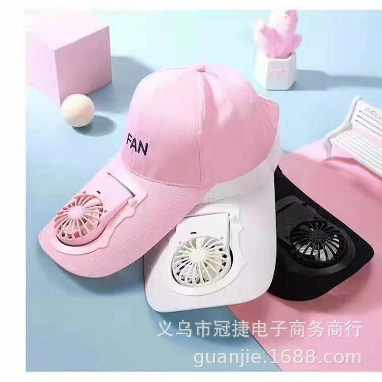 Kipas Angin Genggam Mini 2021 Gaya Topi Perjalanan Luar Ruangan Baru untuk Pria Wanita, Kipas Kecil 