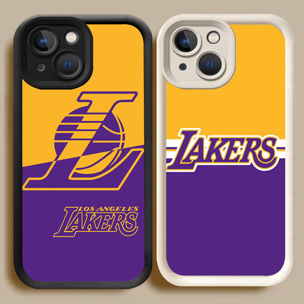BI29 Lakers Casing untuk iPhone 15 X XS Pro Max XR Putih Hitam