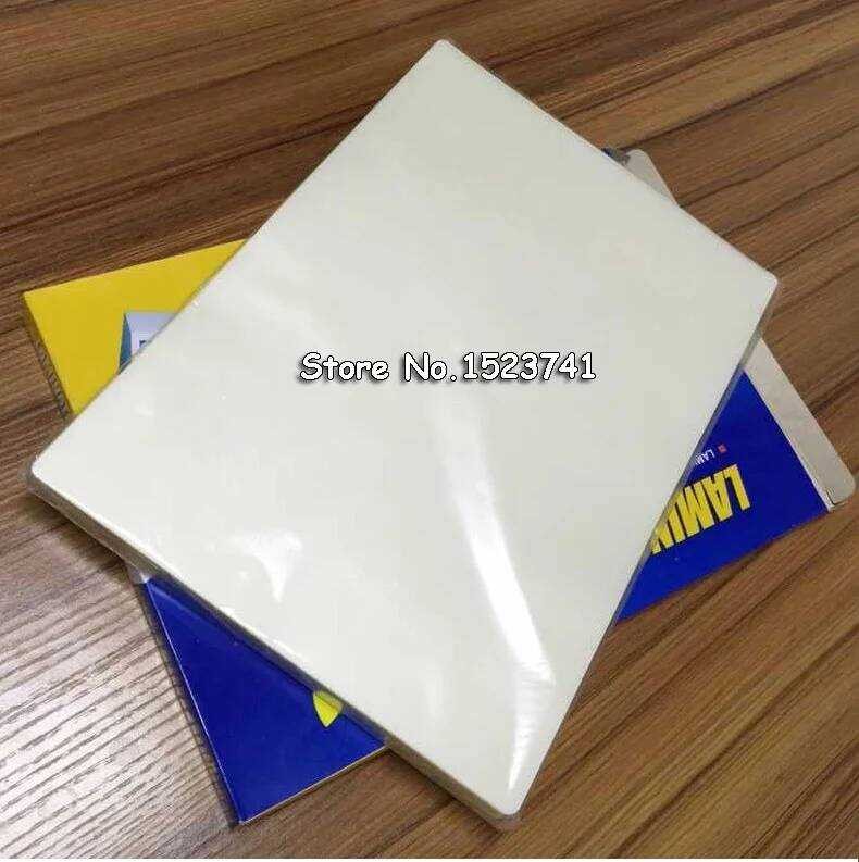 

50 100Pcs/Paket mikrofon Film Laminasi Termal A4 PET+EVA Untuk Foto/File/Kartu/Laminasi Gambar PET+E