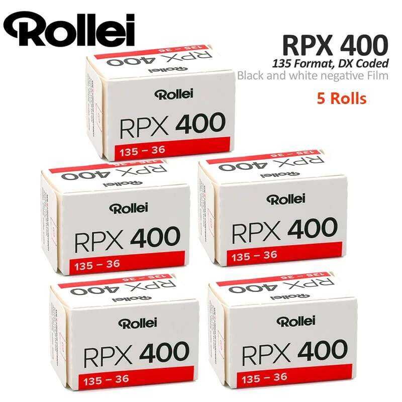 Gulungan 1-10 Rollei RPX 400 135 35mm Film Negatif Hitam Putih（36 Eksposur/Gulungan）Untuk Kamera Fil