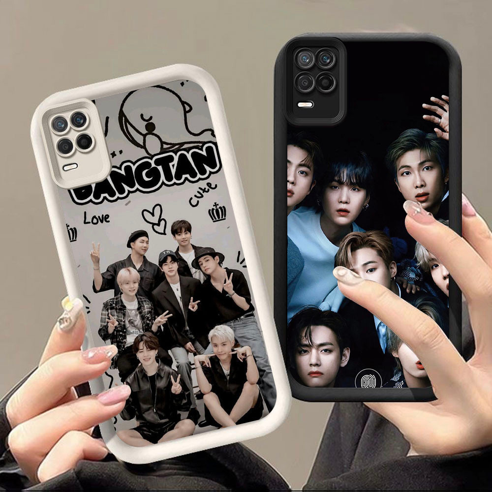 DF-24 BTS Boy Luxury shockproof Casing untuk OPPO A54 A93 A16E A16K Realme 8 C11 C20 C20A