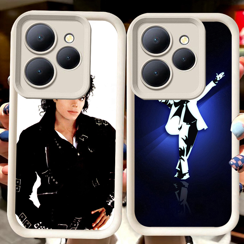 H123 Michael Jackson Putih Casing untuk ITEL A70 RS4 A80 P65 A50 S23 P55 A90 5G City 100