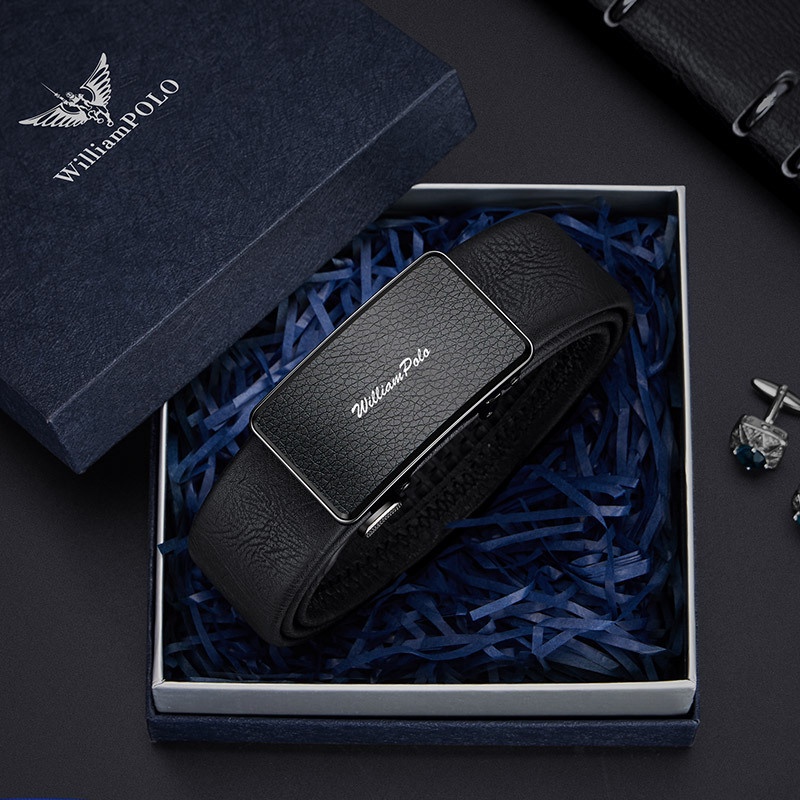 Sabuk Pria Premium Kaisar Paul Men's Belt Kulit asli 2023 New Belt Men's High End Business Head Laye