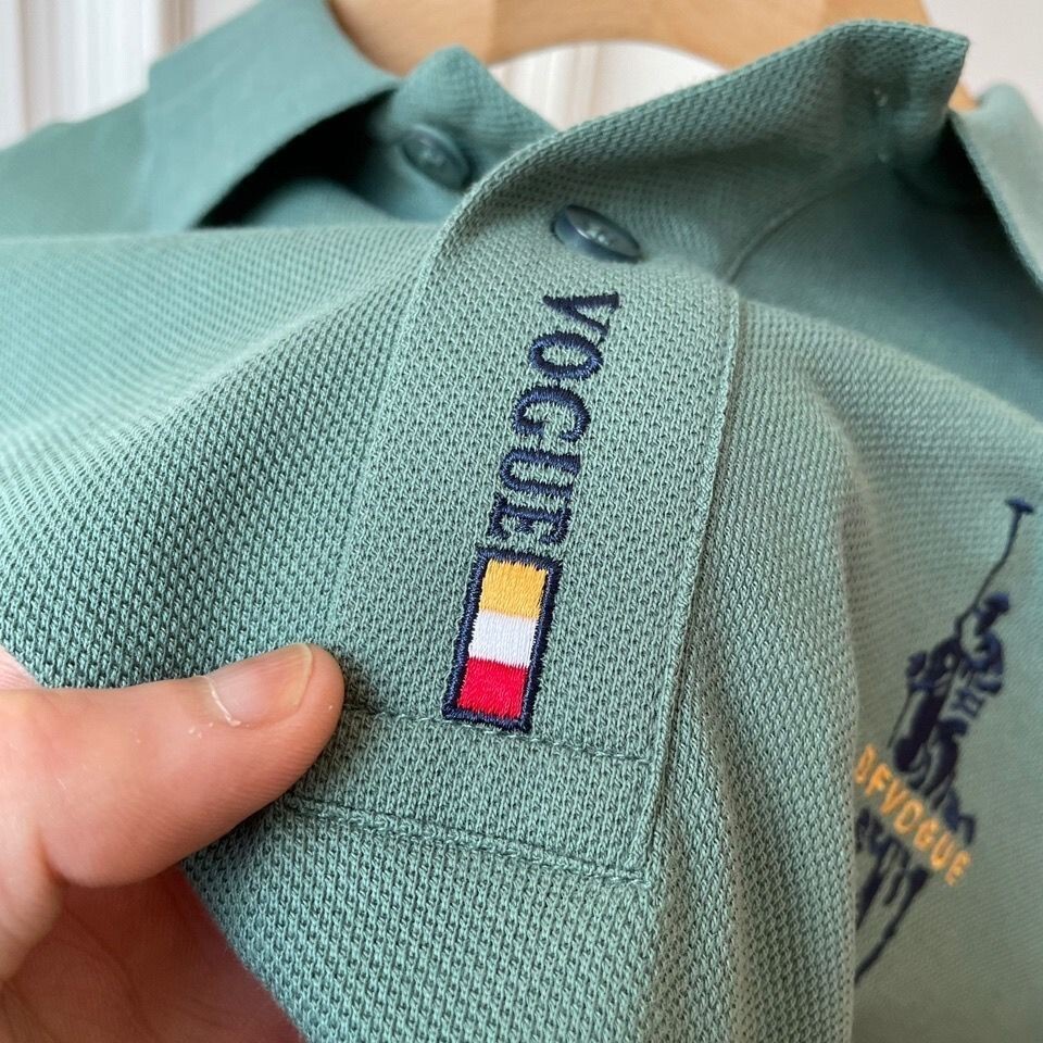 Kaos Polo Pria T-shirt pendek pria musim panas dengan lapel, bisnis usia tengah baju POLO, trendy dan melepaskan pakaian pl Paul Import