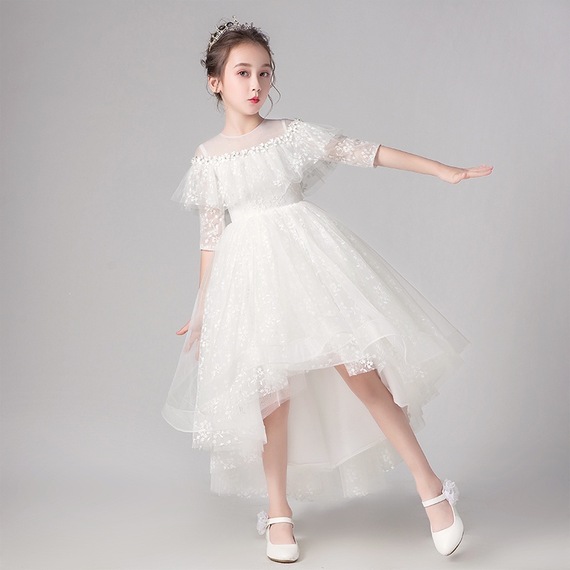 Dress anak Gadis Putri Berpakaian Bunga Gadis Pernikahan Gadis kecil Berpakaian Fashionable Piano Pe