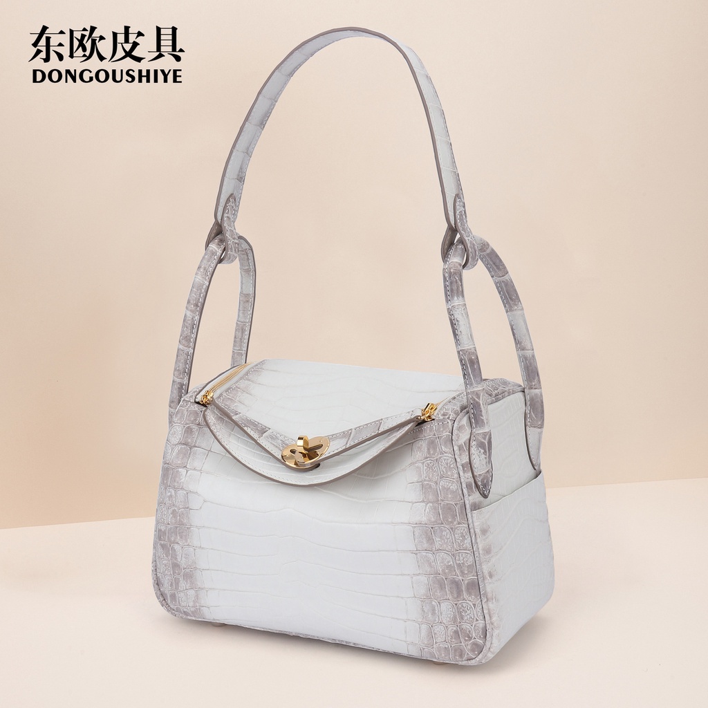 [New Trend] Tas Wanita  2023 Bag Wanita Putih Himalaya Baru Lindy Bag Kulit asli Dokter Bag Satu Sho