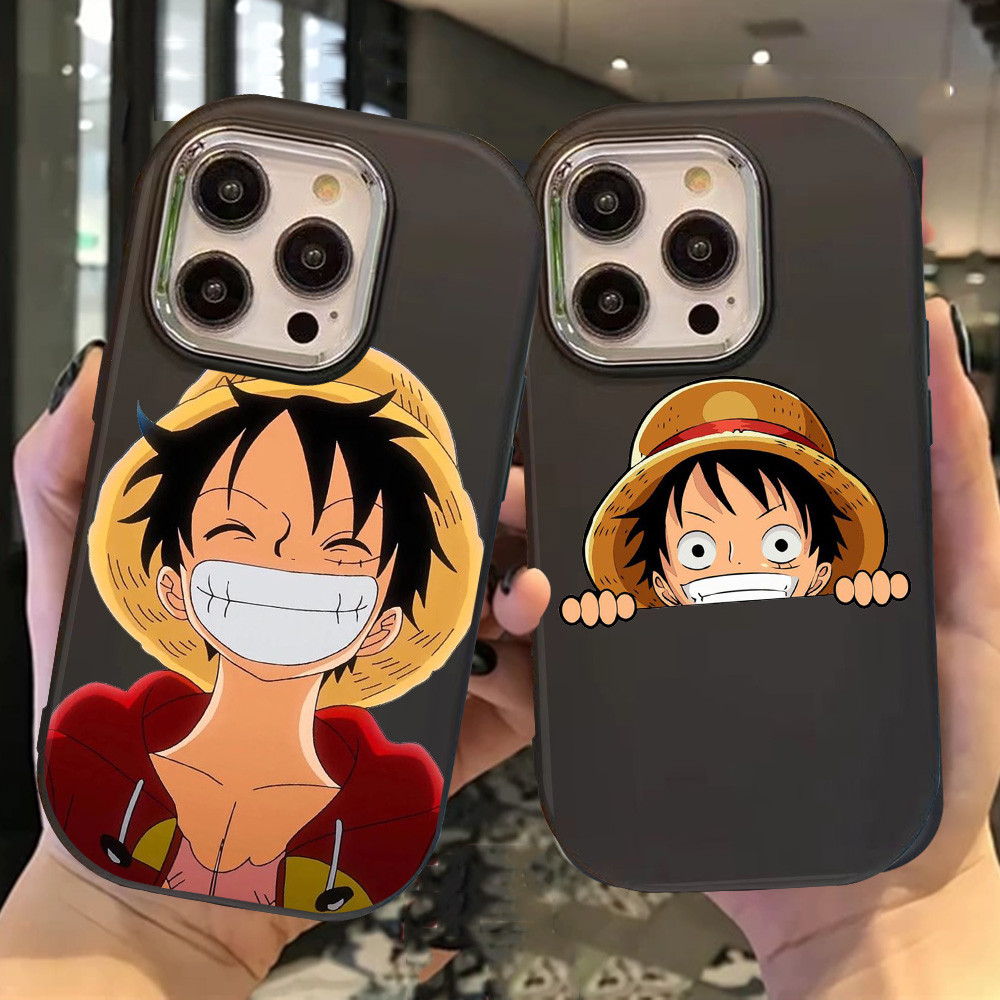 O-87 Luffy Hitam Silikon Casing untuk Realme 11 Pro C11 N53 C55 C67 C65 C63 C61 Note 50
