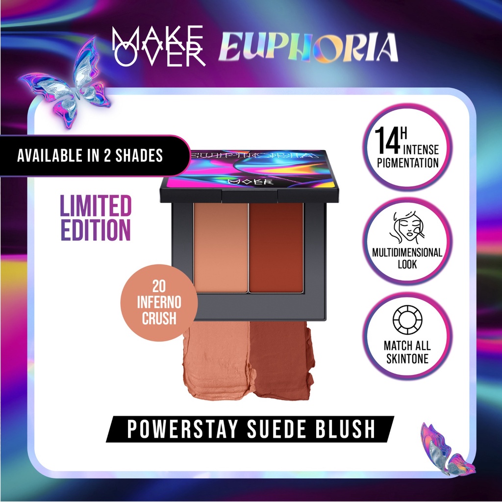 MAKE OVER Powerstay Suede Blush - Cream Blush, Blush On Make Over