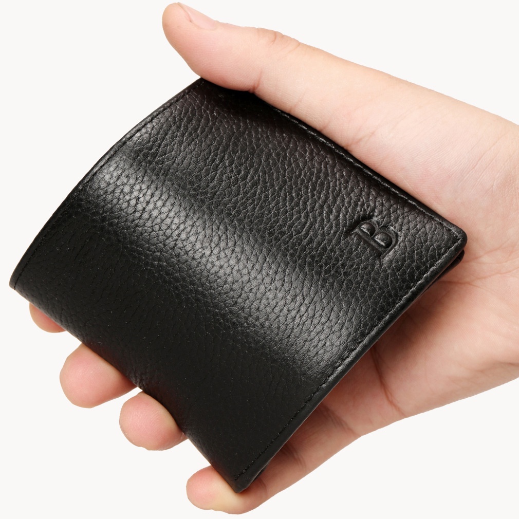 Dompet Pria Kulit Wallet Men's Wallet Cowhide Short Zipper Wallet New Leather Wallet Tukar Tas USD