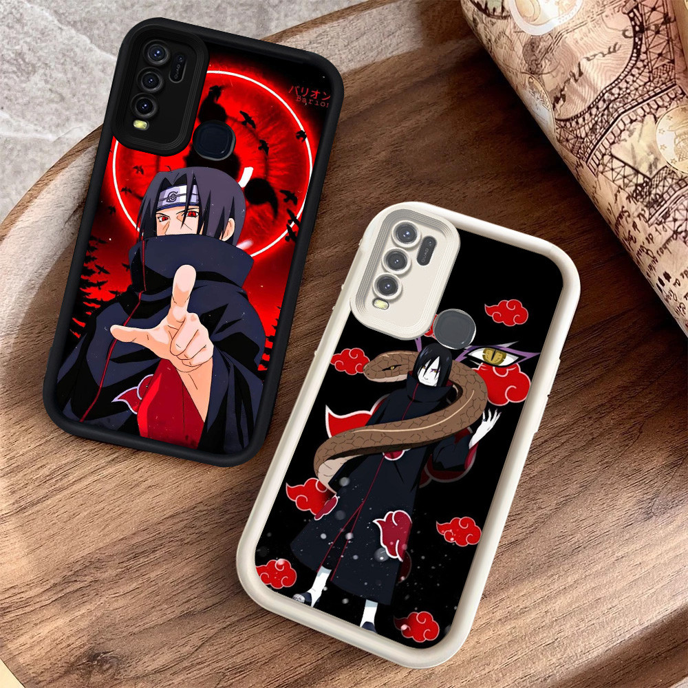 Hitam dan Putih silikon lembut Casing untuk VIVO Y30 Y50 V15 Y30i Z-52 Itachi Uchiha