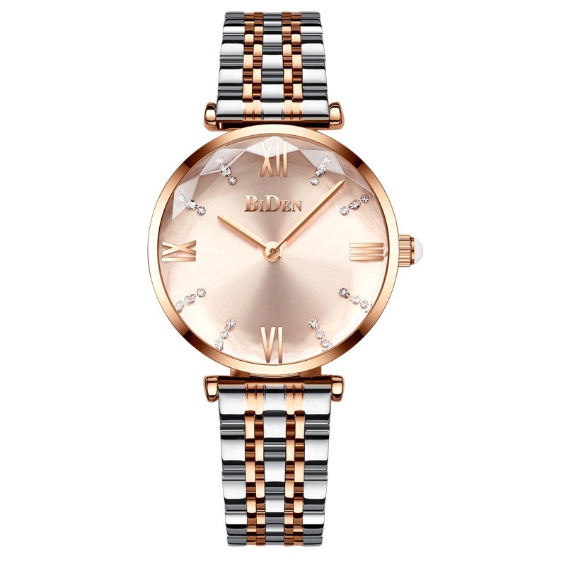 Jam Tangan Wanita BIDEN Women's fashion simple quartz water proof Tiktok watchFASHION | TAS | SEPATU