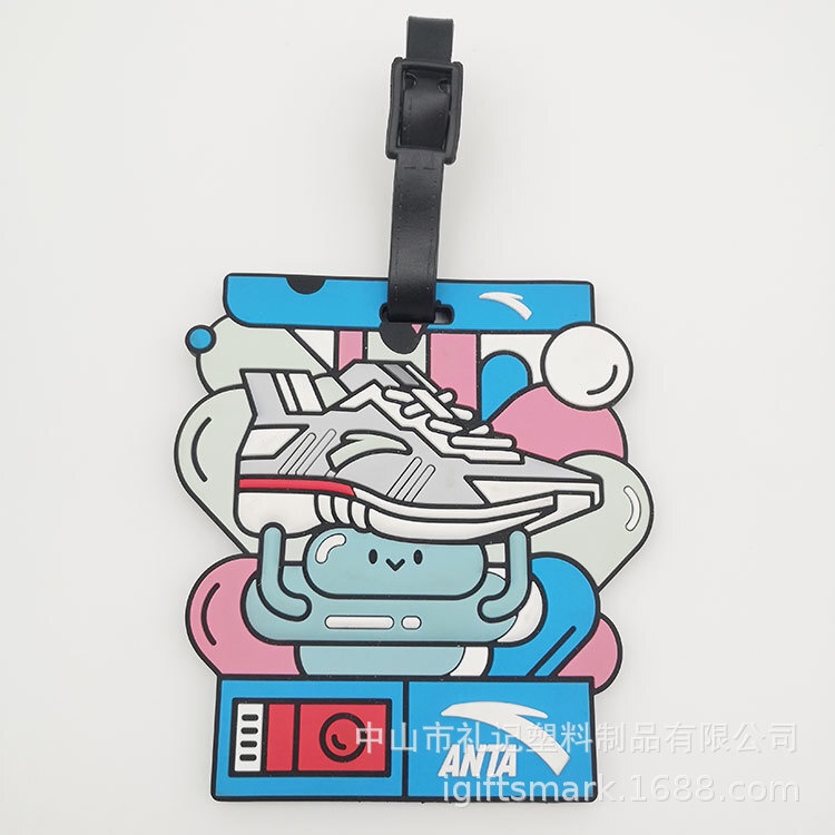 

ID Cart Kartun PVC sepatu tipe 2D karet lembut ID kartu cover tag bagasi silikon Motif Terbagus