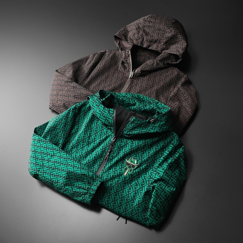 Jaket Pria [New Trend]  Jaket berpakaian biasa laki-laki, marka trendy kota, jaket dicetak berlian d