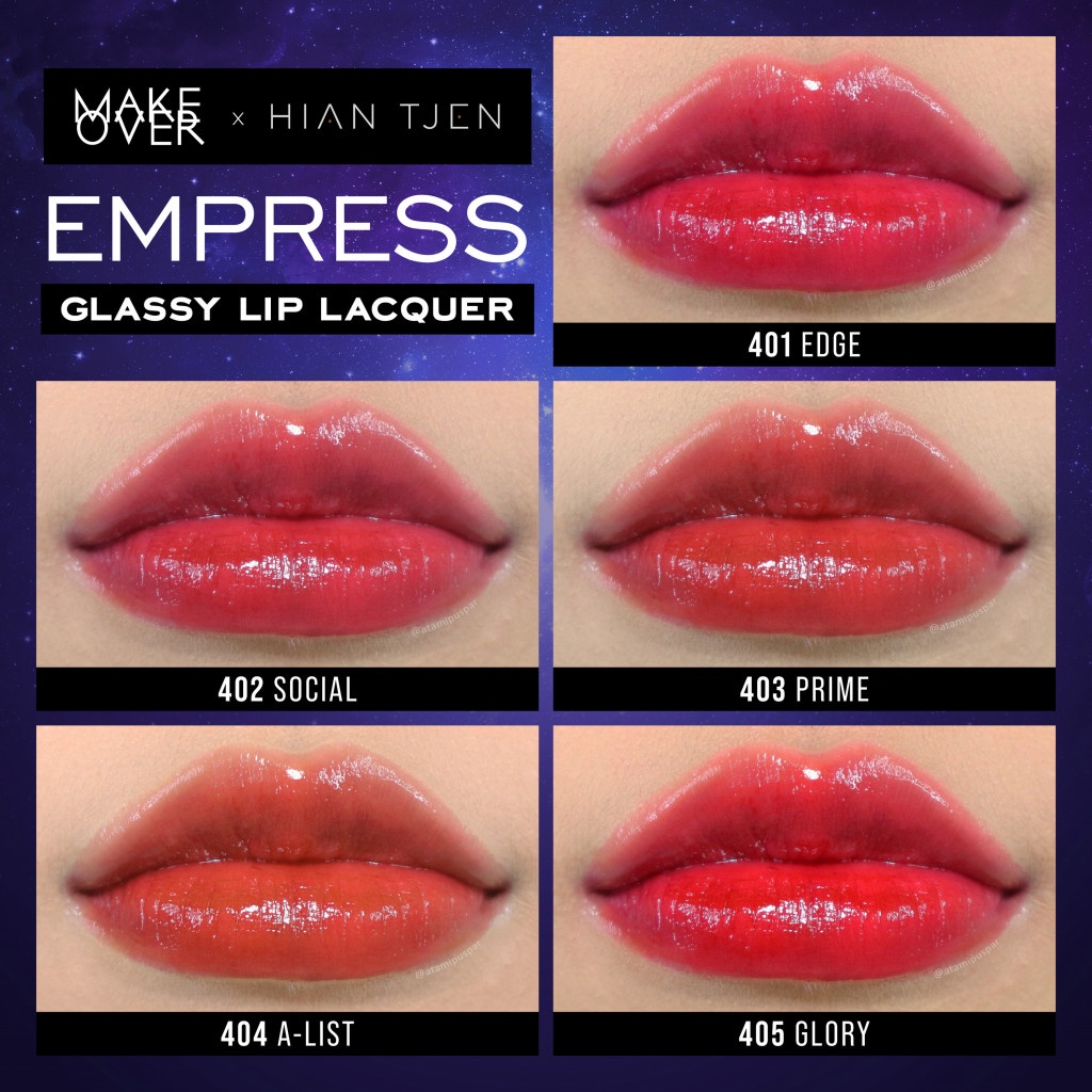 MAKE OVER Glassy Lip Lacquer X Hian Tjen - lip gloss Make Over