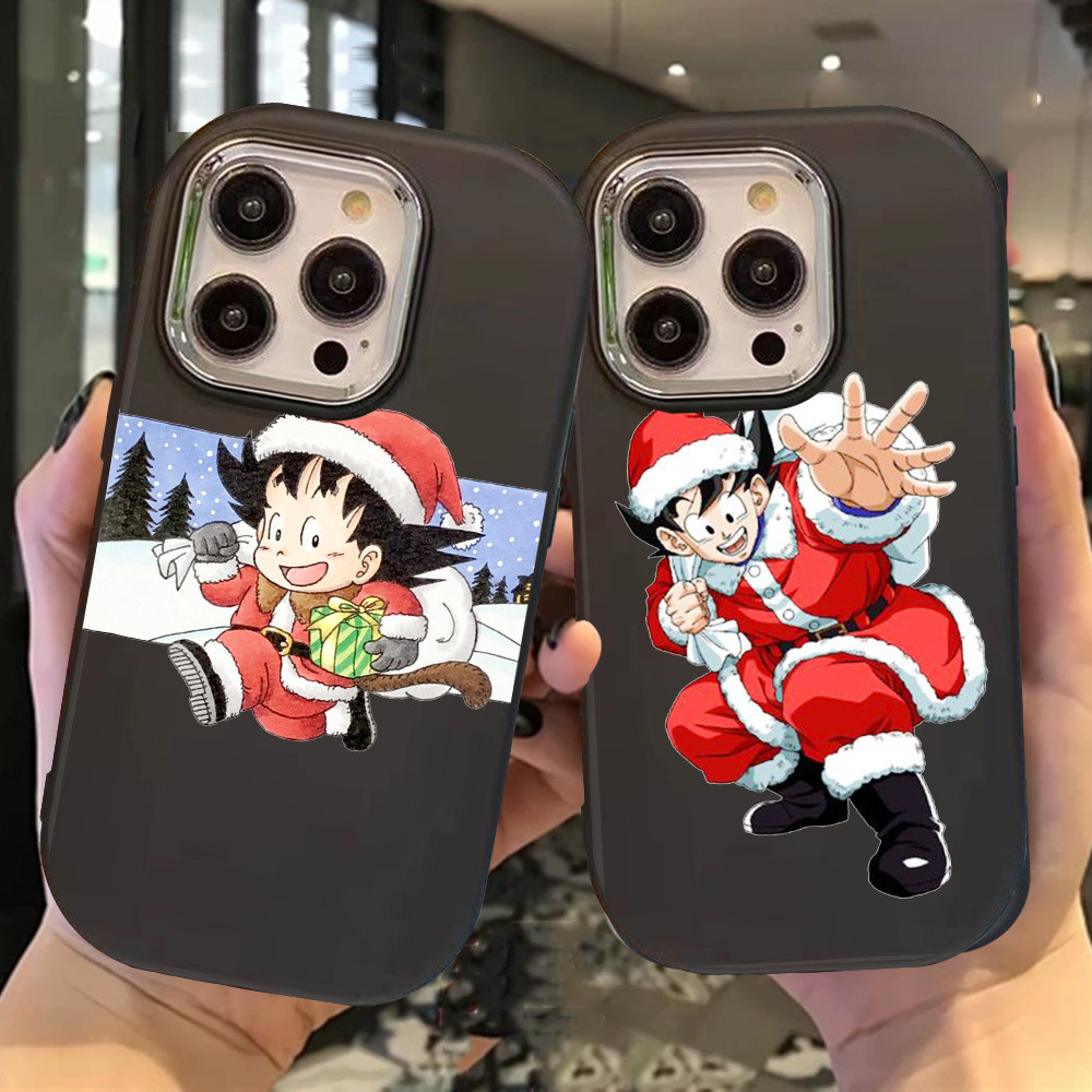 O-102 Christmas Goku Hitam Silikon Casing untuk Realme 11 Pro C11 N53 C55 C67 C65 C63 C61 Note 50