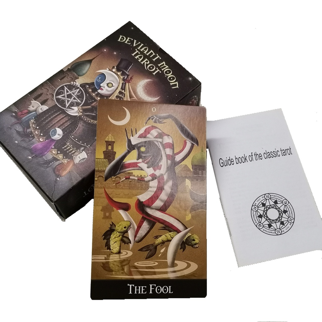 Mainan Kartu   12 * 7 Deviant Moon Tarot Card Model Terbaru