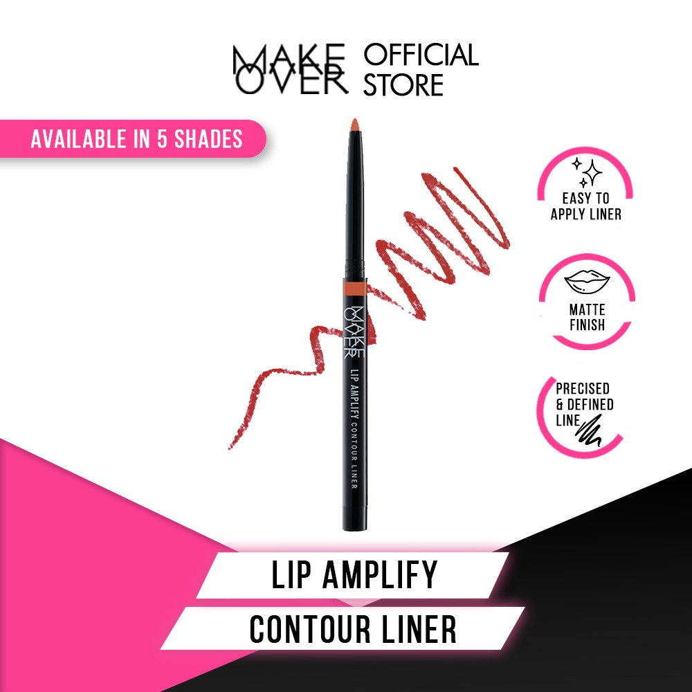 [Gift Not For Sale] MAKE OVER Lip Amplify Contour Liner 0.2 g - Lip Liner 05 Pin Up