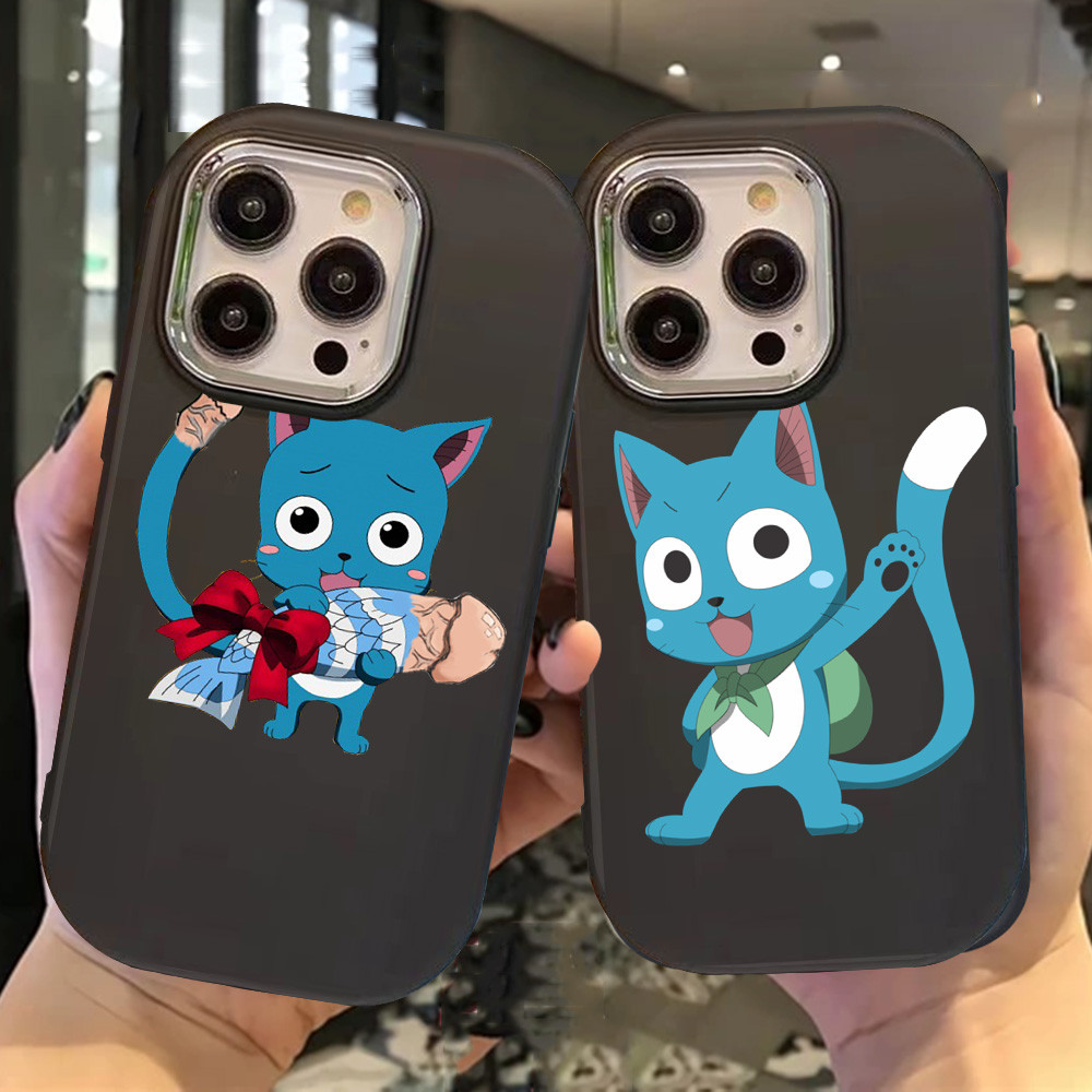 O-115 Fairy Tail Cat Hitam Silikon Casing untuk Realme 11 Pro C11 N53 C55 C67 C65 C63 C61 Note 50