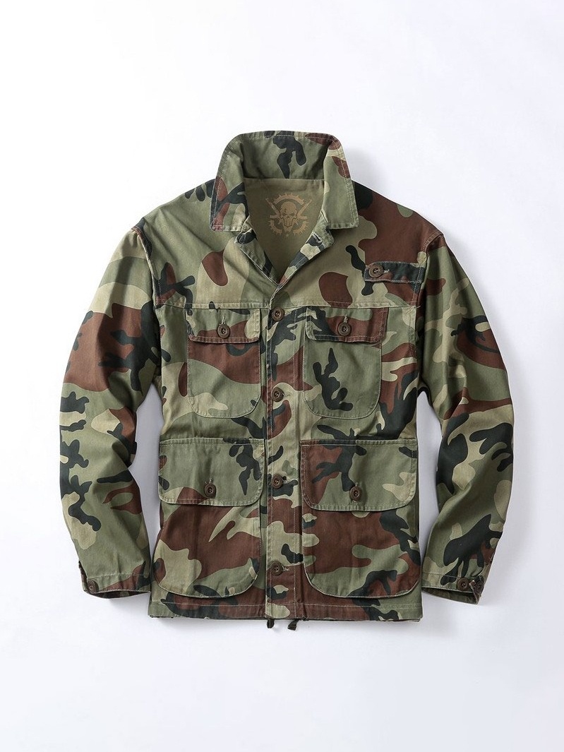 jaket army  Amerika m65 camuflasi tahan memakai pakaian bersih buah kapas pekerjaan jaket militer di