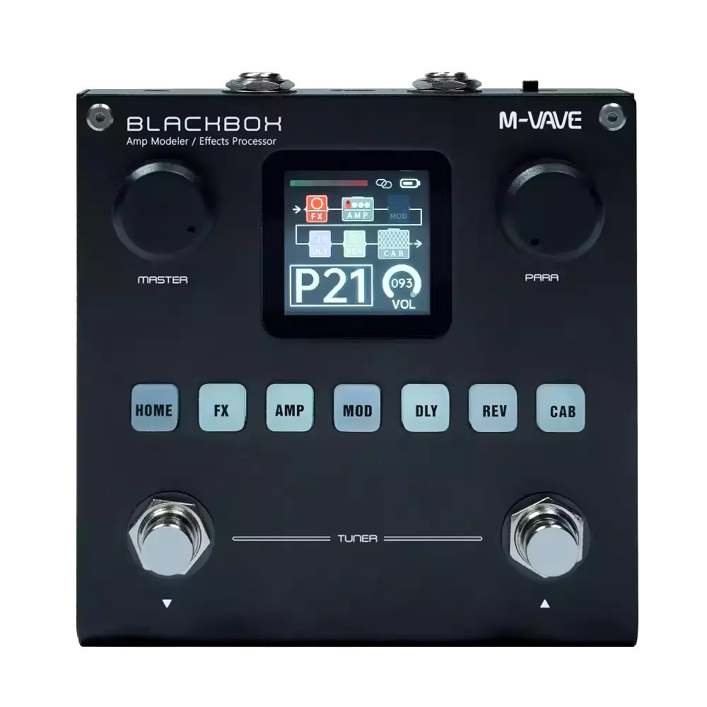 M-VAVE Blackbox / AMP Modeler Multi Effects Processor Diisi ulang untuk Electric Guitar Bass